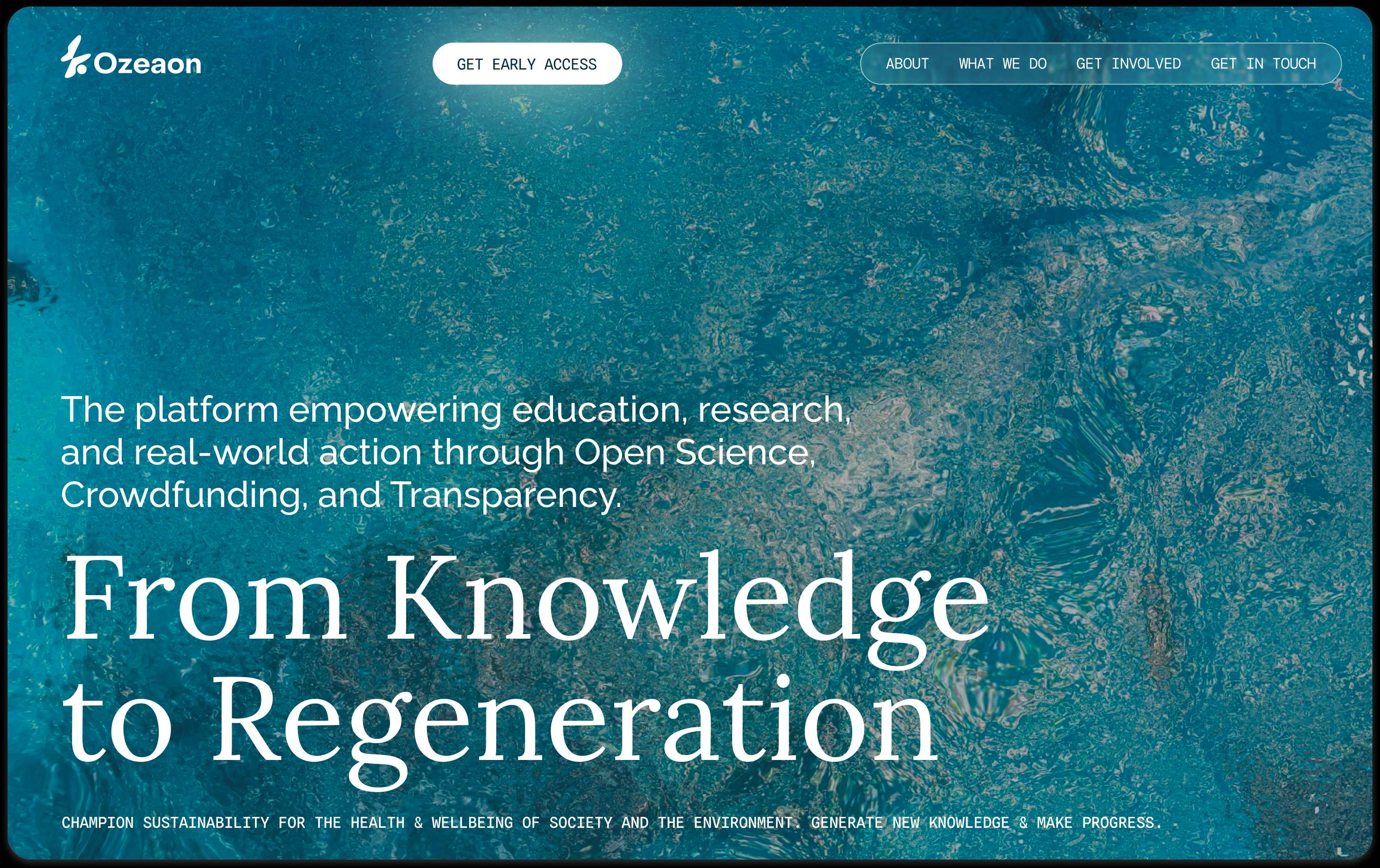 From Knowledge to Regeneration